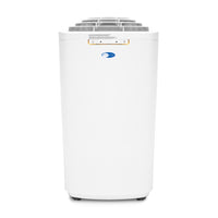 Whynter ARC-110WD 11,000 BTU Dual Hose Portable Air Conditioner front view in white