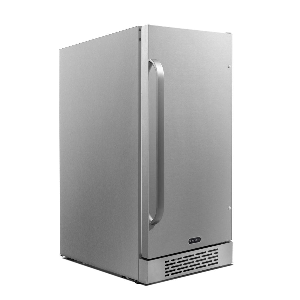 Whynter BOR-326FS left angle view of 15-inch built-in beverage refrigerator