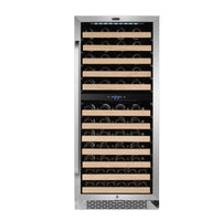 Whynter BWR-0922DZ 92-bottle dual zone wine refrigerator - front view