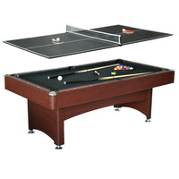 Hathaway Bristol 7-ft Pool Table with Table Tennis Top