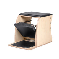 Elina Pilates Wunda Classic Chair in black upholstery - solid maple wood construction