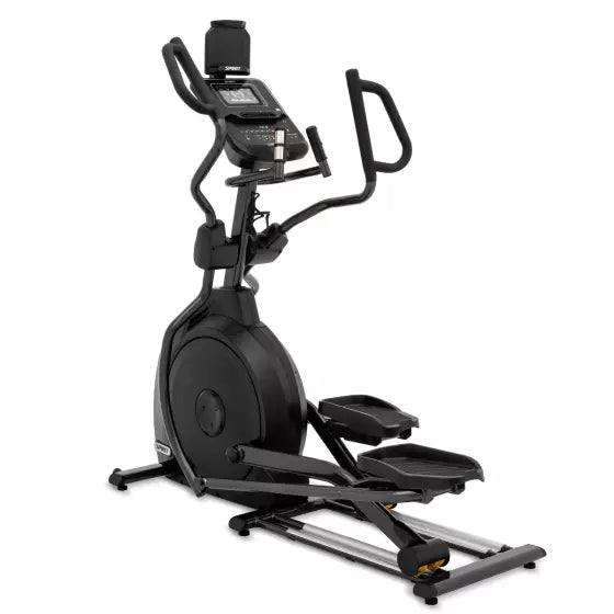 Spirit XE795 Elliptical - left to right three-quarter view showing full machine profile