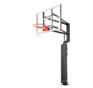 All-Star 54" Goalsetter In Ground Basketball Hoop - Glass Backboard