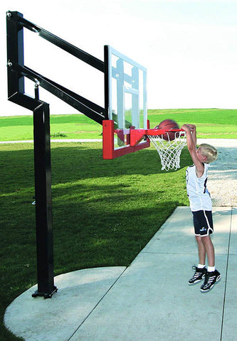 Image of All-Star 54" Goalsetter In Ground Basketball Hoop - Glass Backboard