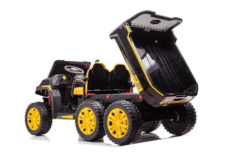Freddo 24v 6 Wheeler Tractor Trailer Electric Go Kart w/ Dump Cart