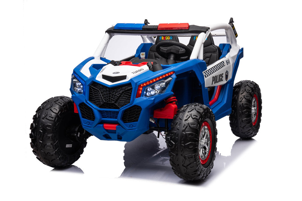 24V Freddo Toys Police UTV 2 Seater Ride on (Blue)