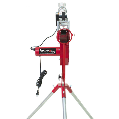 Image of Heater Pro Fastball & Curveball Baseball Pitching Machine with Automatic Ball Feeder