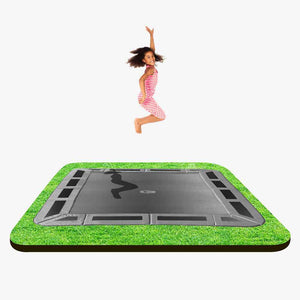 Rectangular 10ft x 6ft In-Ground Trampoline by Capital Play