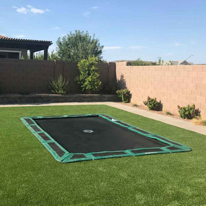 Rectangular 11ft x 8ft In-Ground Trampoline by Capital Play