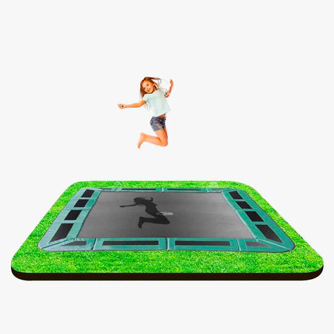 Image of Rectangular 14ft x 10ft In-Ground Trampoline by Capital Play