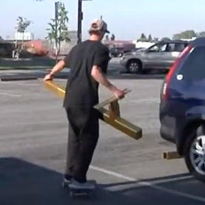 24K Gold Skateboard Rail by OC Ramps