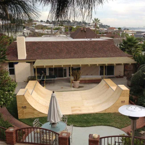 Image of 16ft Wide Half-Pipe Skateboard Ramp by OC Ramps