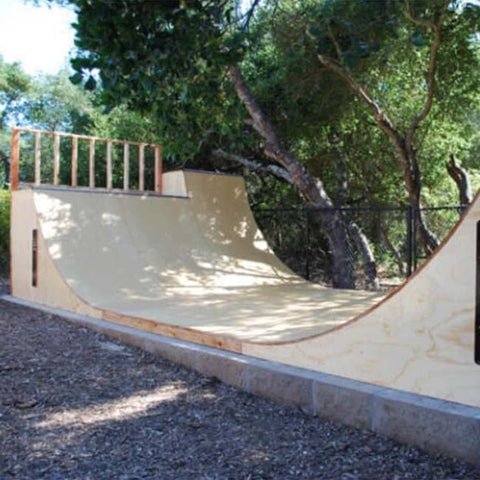 Image of 5ft Tall Half-Pipe Skateboard Ramp by OC Ramps