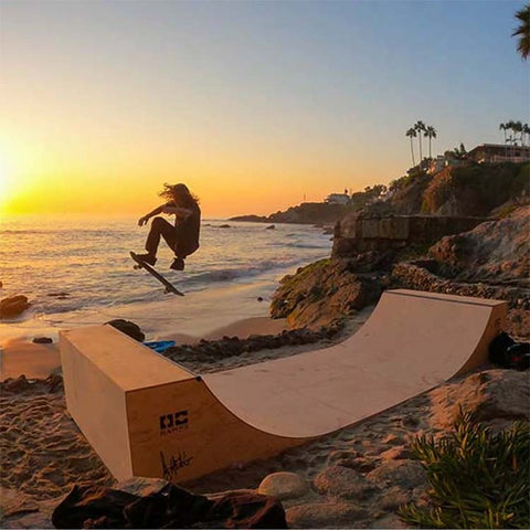 Dave & Cody 8ft Half-Pipe Skateboard Ramp by OC Ramps