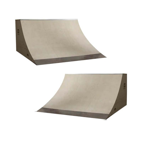 Image of (TWO) 3ft x 8ft Quarter Pipe Skateboard Ramps by OC Ramps