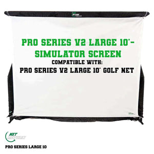 Pro Series V2 Large Golf Simulator Impact Flex Screen by The Net Return