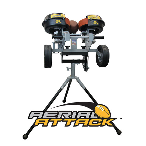 Image of Sports Attack Aerial Attack Football Throwing Machine